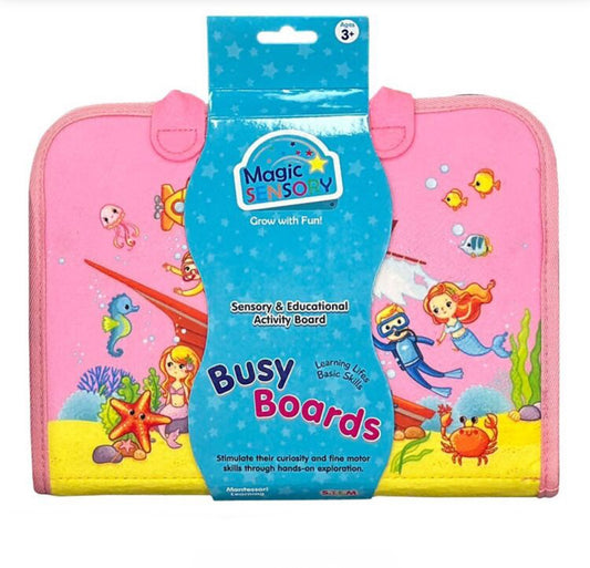 MAGIC SENSORY BUSY BOARDS PINK