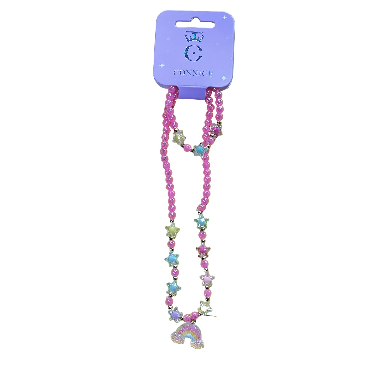 C/NICE HC00219 PINK STAR JEWELLERY SET