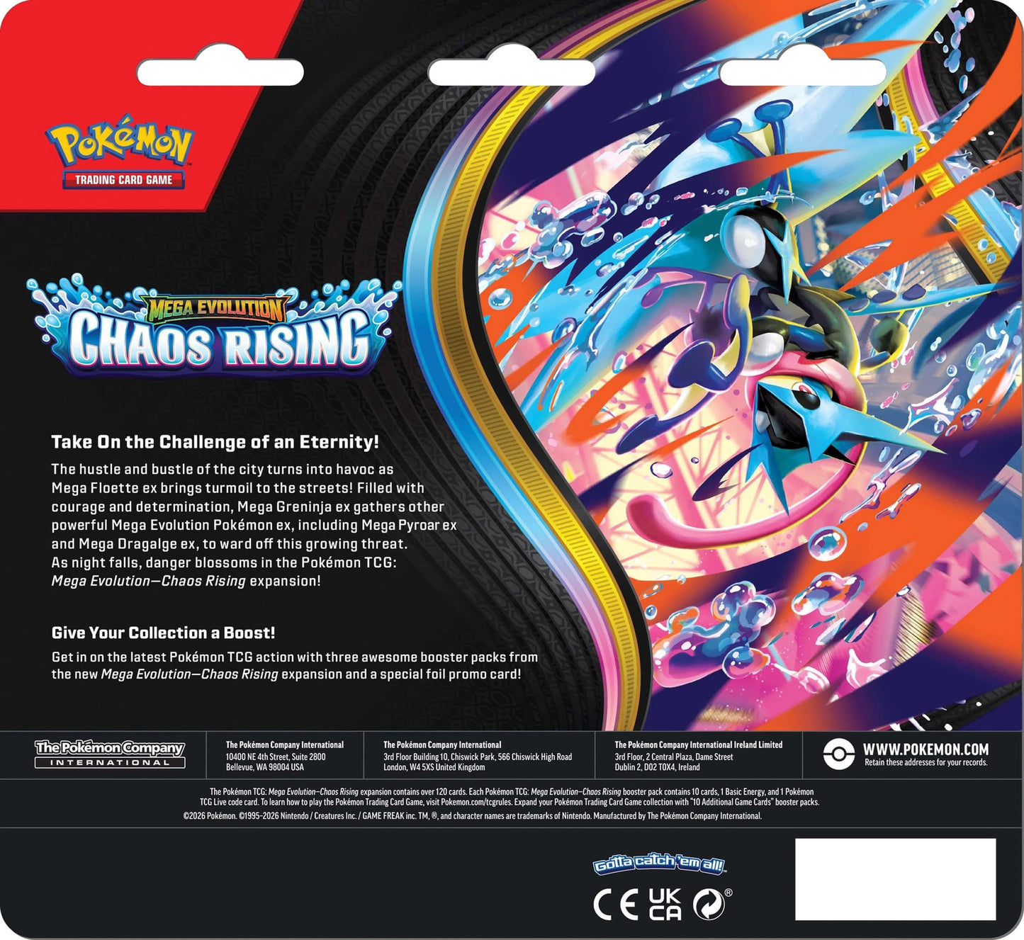 POKEMON TCG CHAOS RISING 3 BOOSTER BLIST