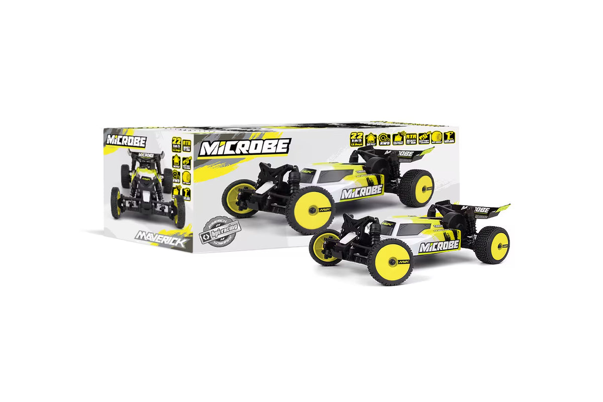 R/C MAVERICK 1/24 MICROBE BUGGY YELLOW