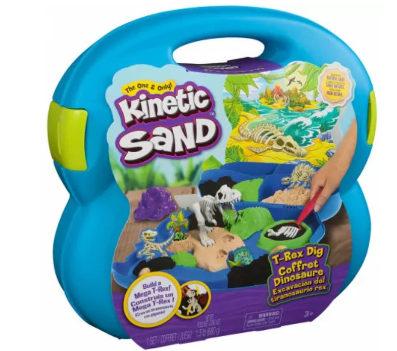 KINETIC SAND TREX DIG IN CASE