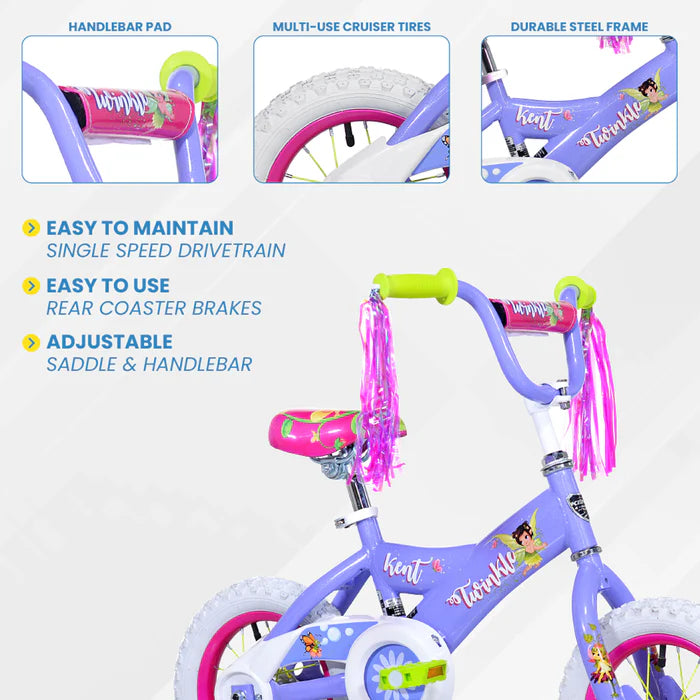 BIKE KENT 12" TWINKLE PURP