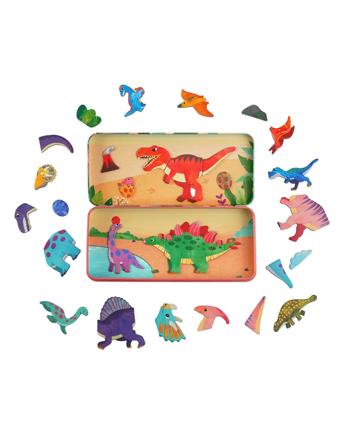 TRAVEL MAGNETIC BOX - DINOSAUR LAND