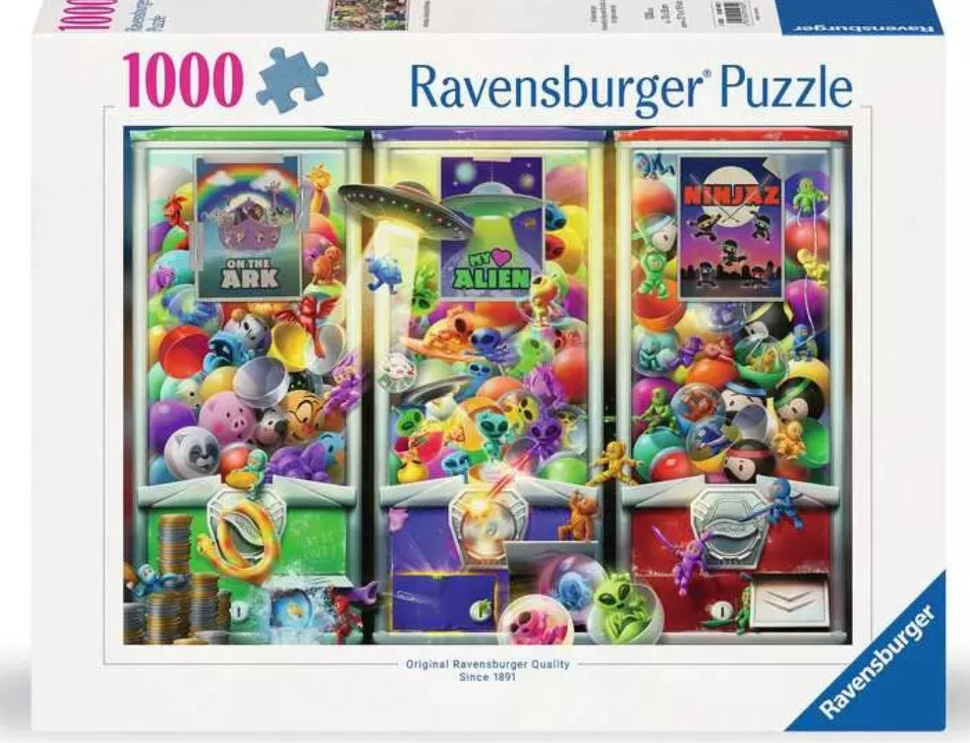 PUZZLE 1000PC ANIMALS ALIENS & NINJAS