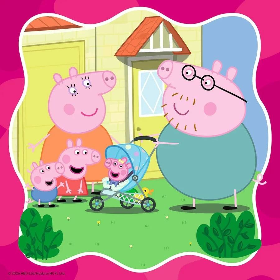 PUZZLE 3X49PC PEPPA PIG FAMILY FIRSTS