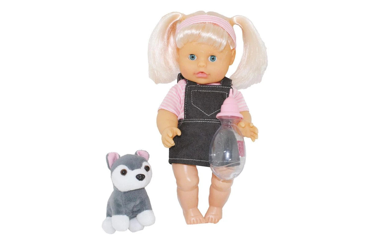 BAMBOLINA DOLL NENA WITH DOG 36CM