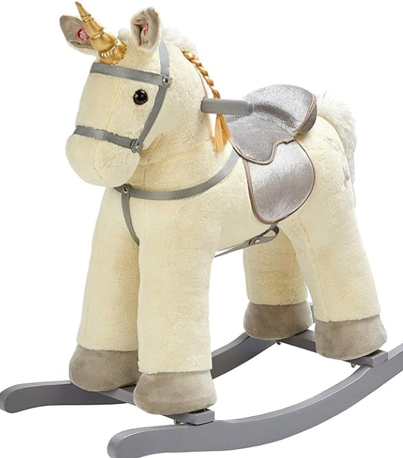 ROCKING HORSE ROCK MY BABY UNICORN LGE