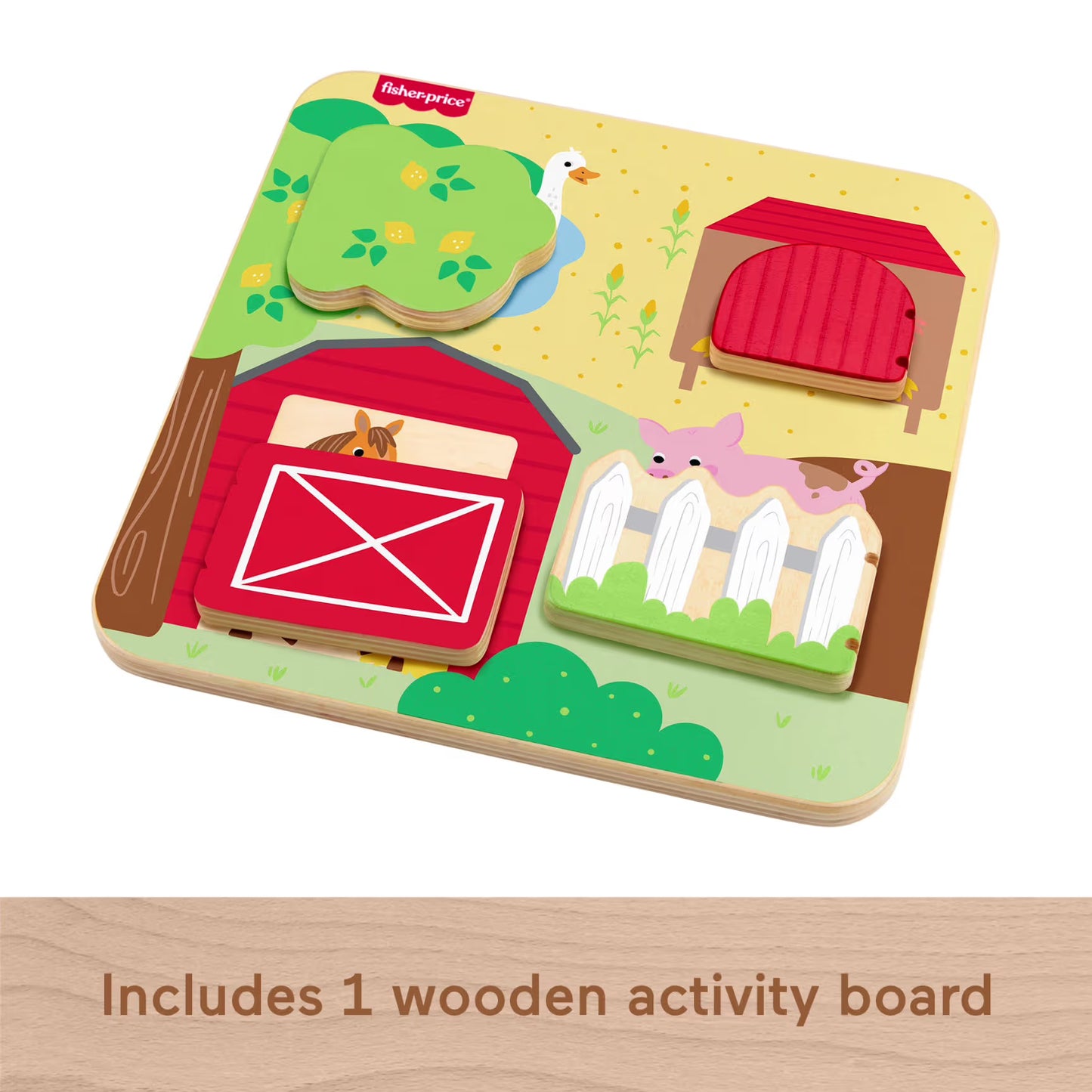 F/P WOODEN FARM ANIMAL BOARD
