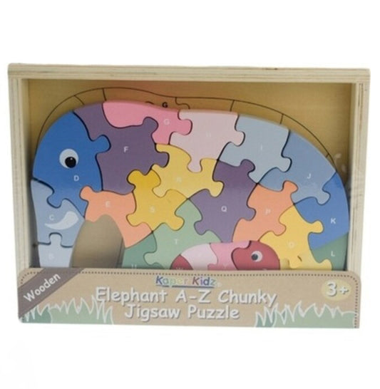 PUZZLE CHUNKY A-Z ELEPHANT