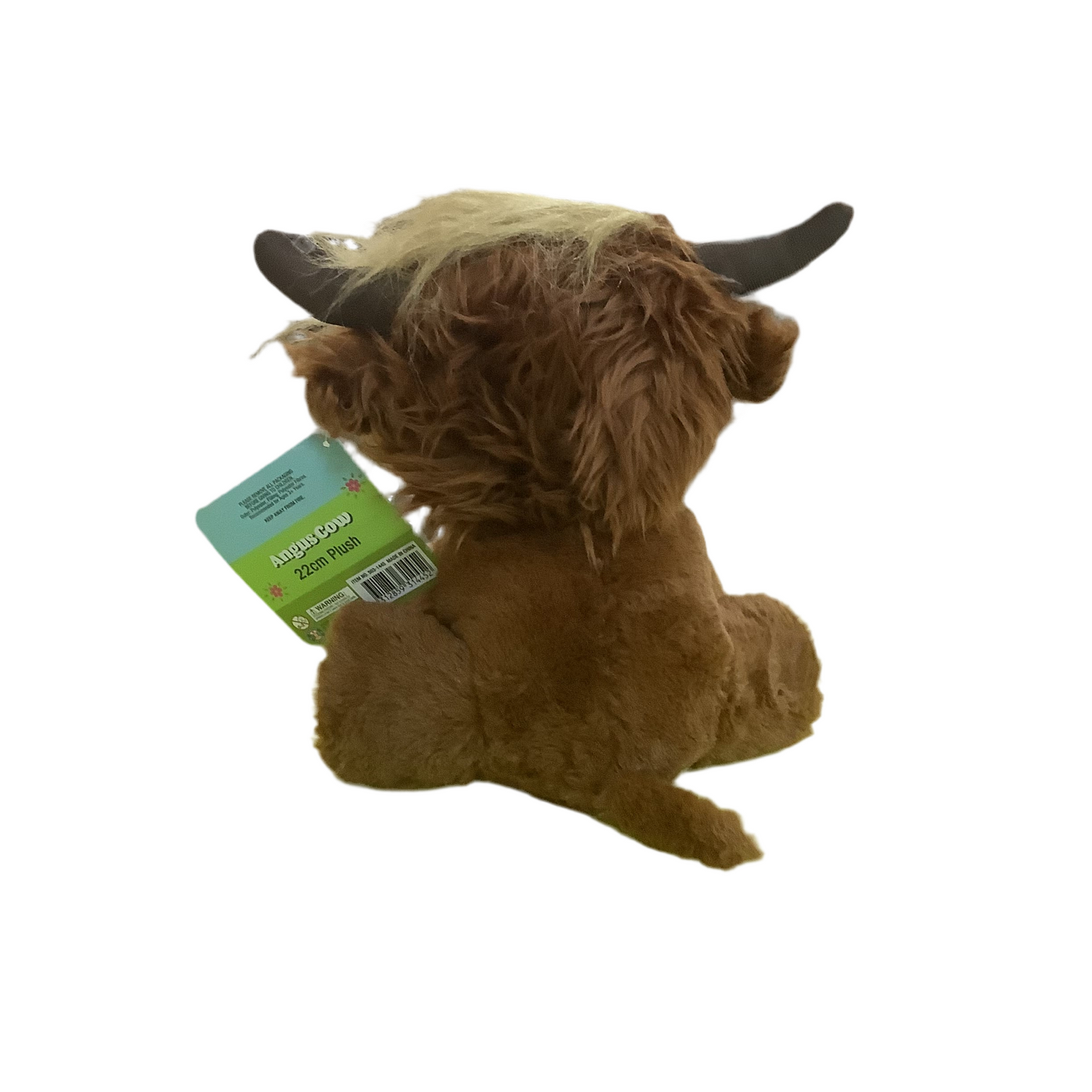 PLUSH ANGUS COW 22.5CM