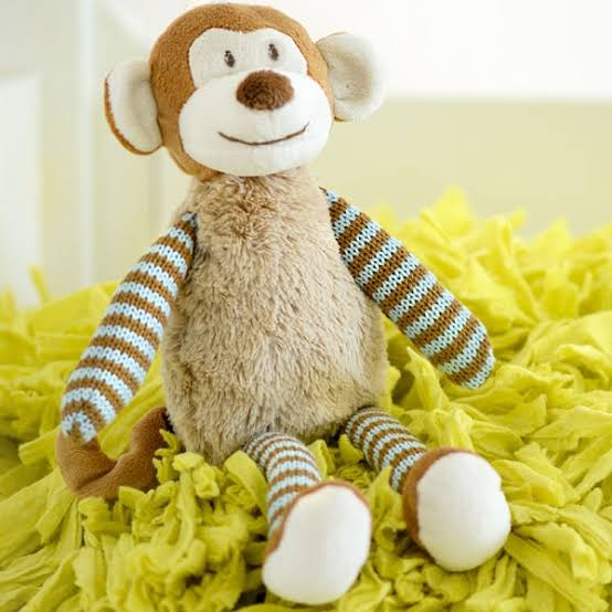 BABY BOO BROWN FLUFFY MONKEY 28CM