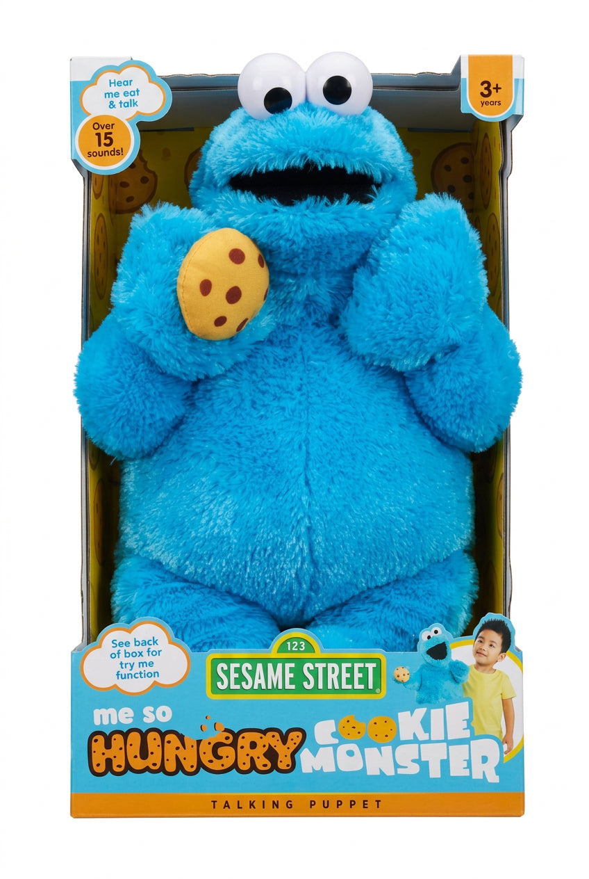 SESAME ST COOKIE MONSTER HUNGRY PUPPET