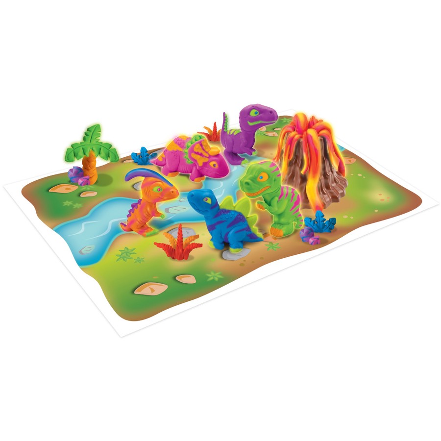 CRA-Z-ART SOFTEE DOUGH DINO NEON