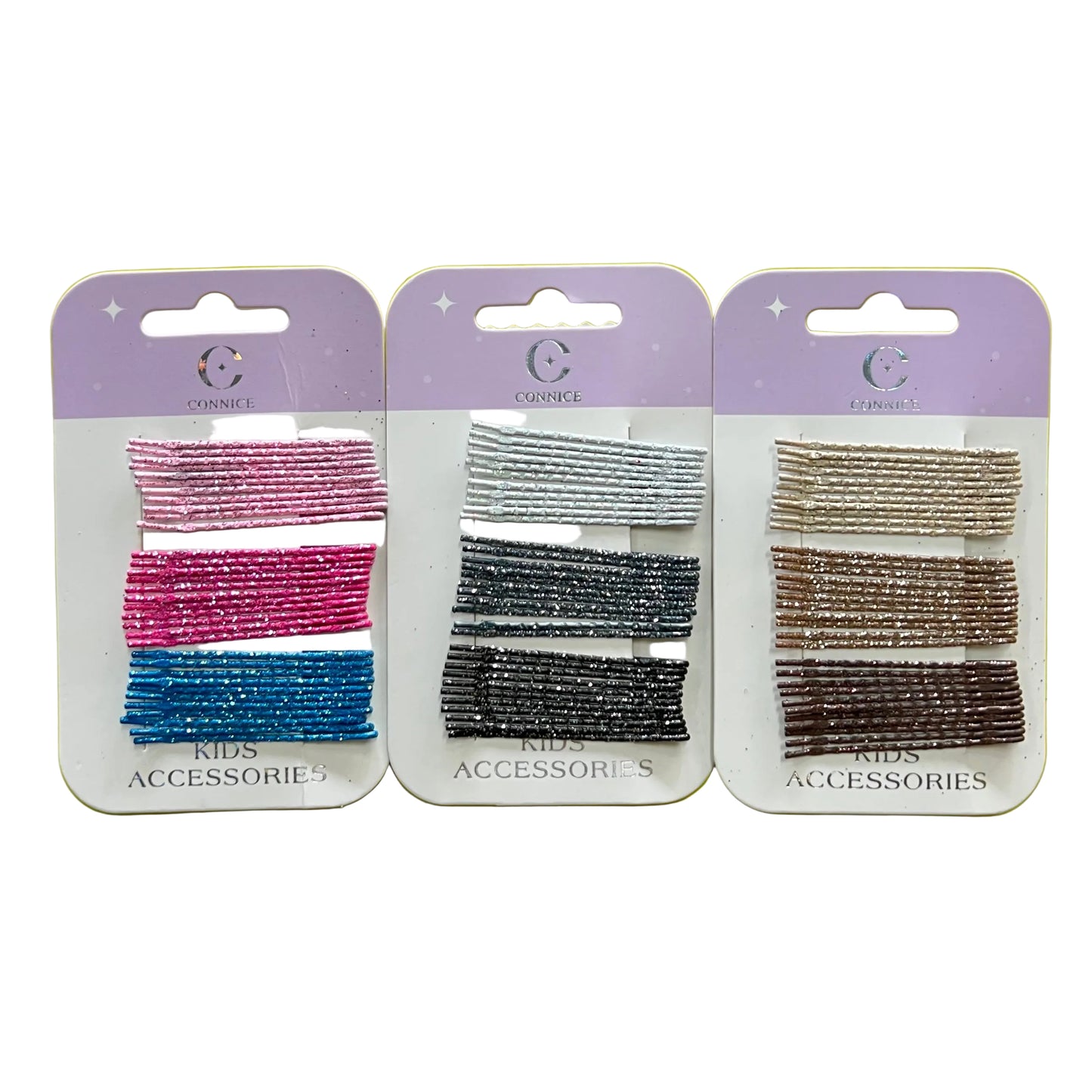 C/NICE HC03043 GLITTER HAIR PINS