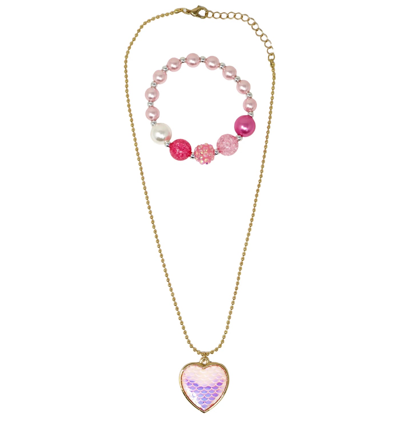 P/POP DREAMLAND MERMAID HEART NECKLACE S