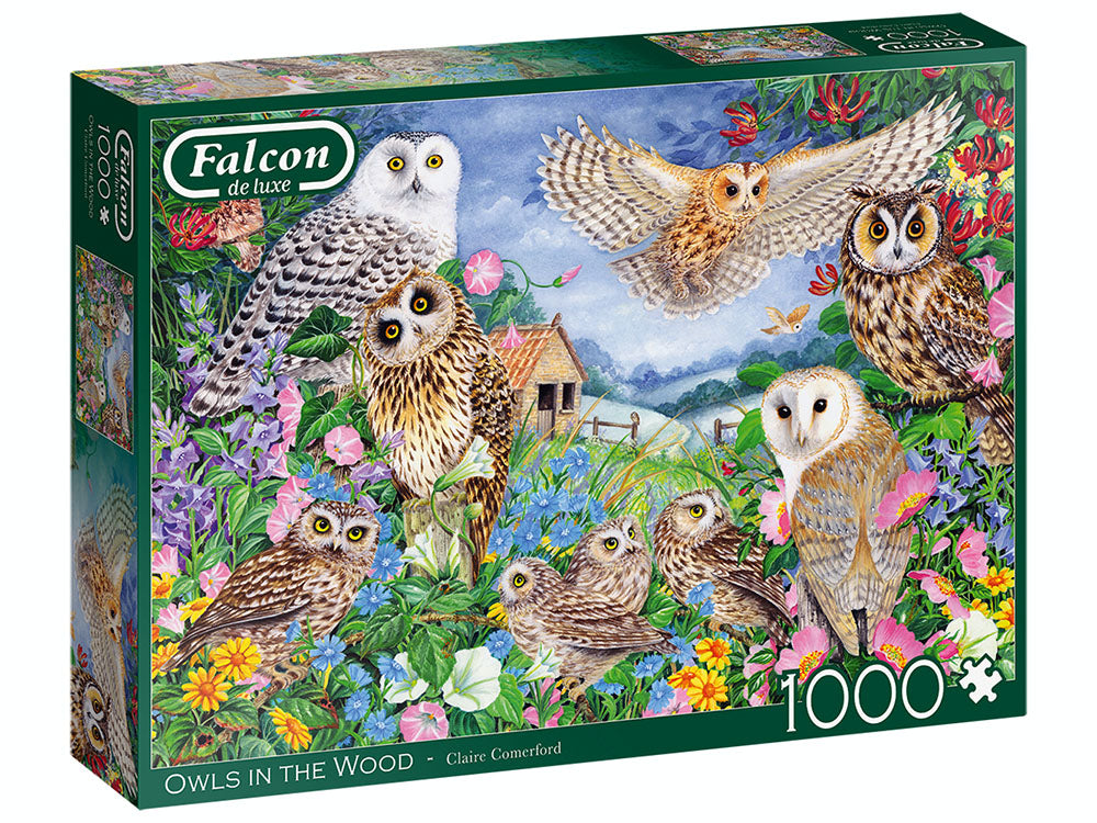 PUZZLE 1000PC OWLS IN THE WOOD