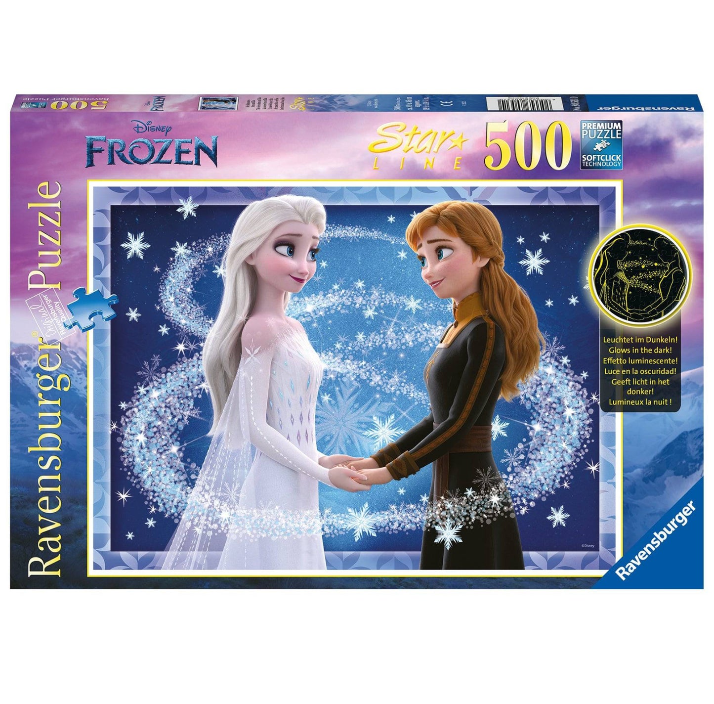 PUZZLE 500PC THE SISTERS ANNA AND ELSA