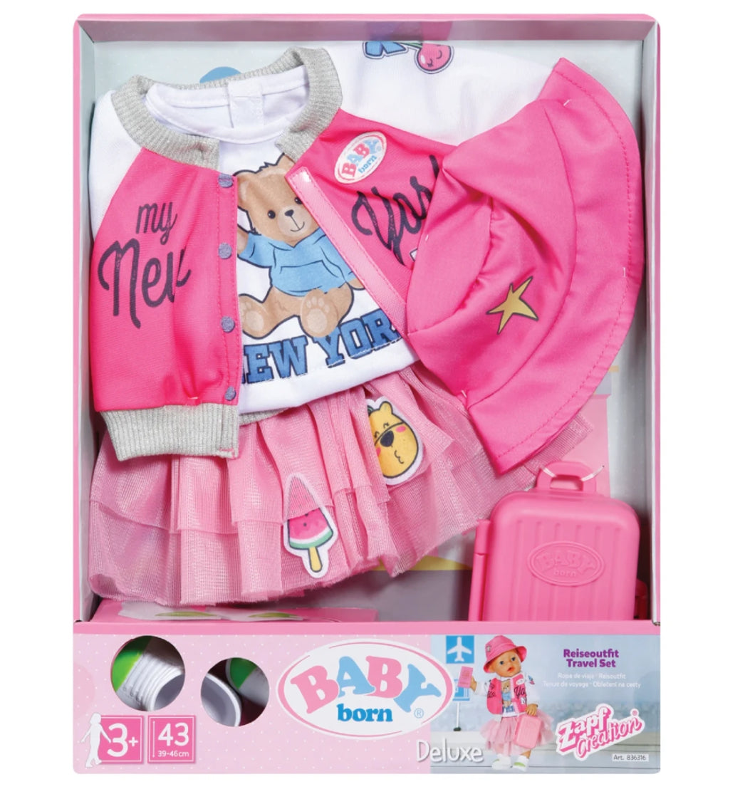 BB BABY BORN TRAVEL SET 43CM