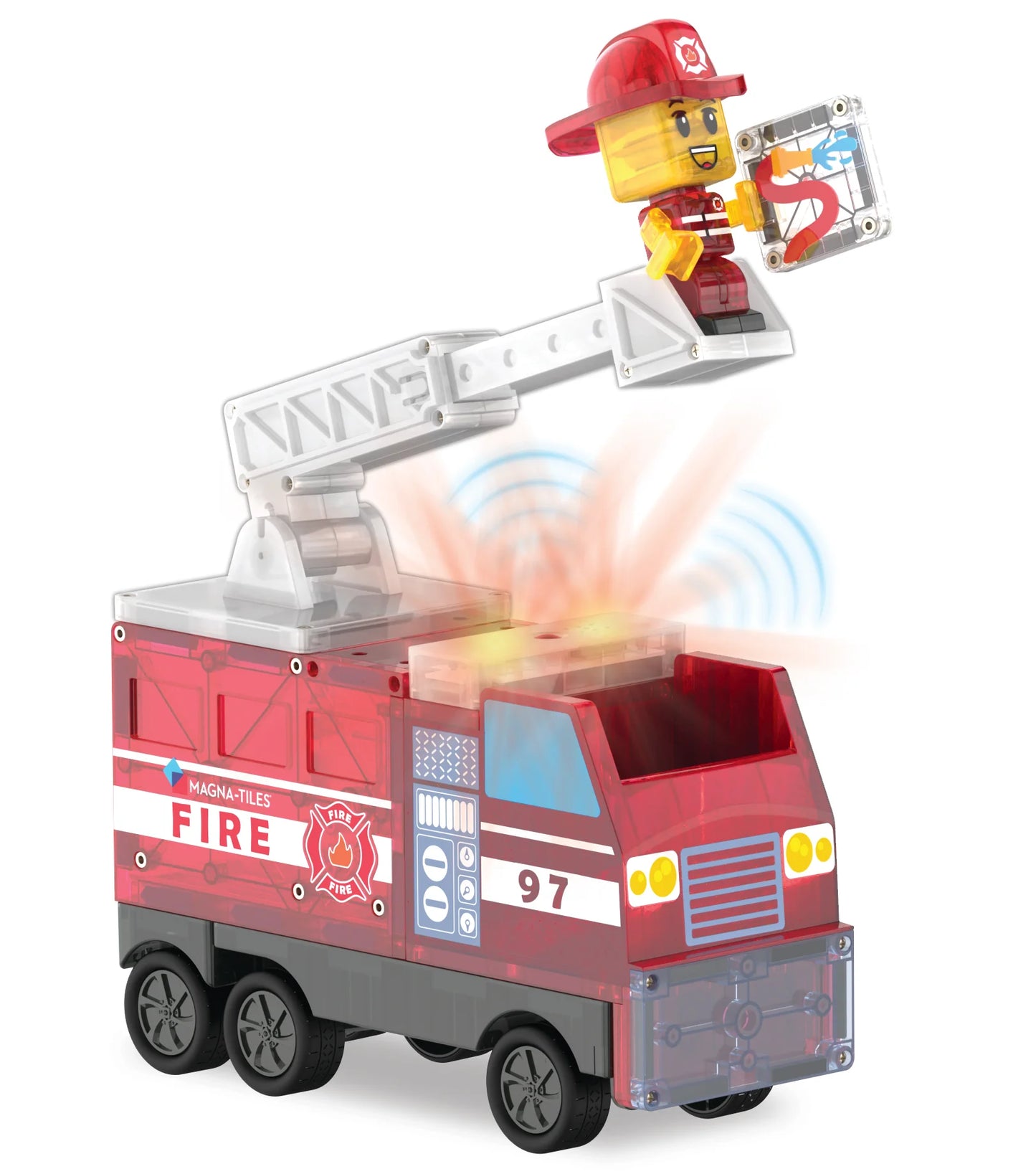 MAGNA TILES FIRE STATION 50PC