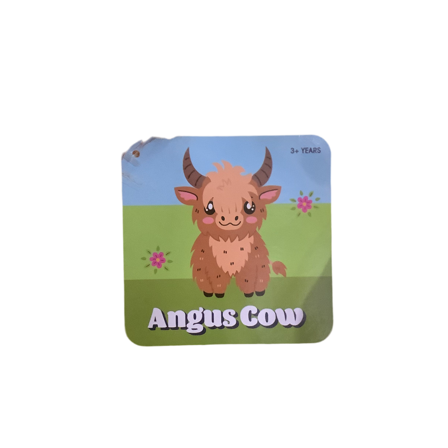 PLUSH ANGUS COW 22.5CM