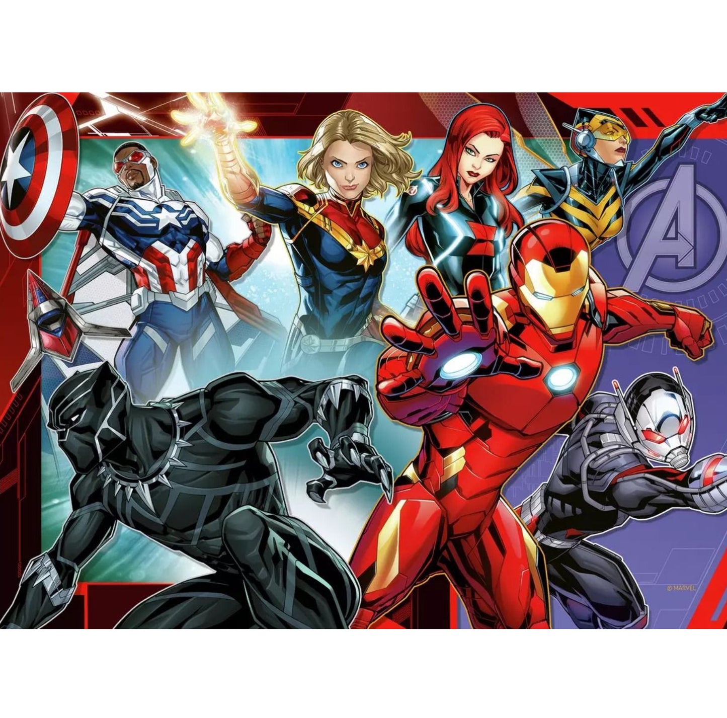 PUZZLE 4X100PC MARVEL AVENGERS
