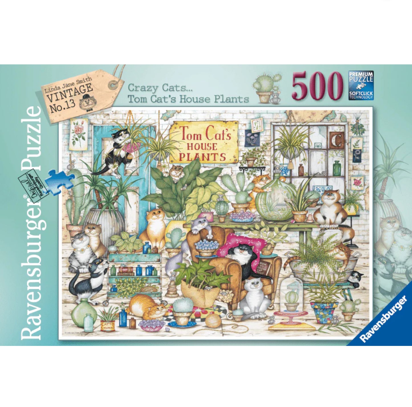 PUZZLE 500PC TOM CATS HOUSE PLANTS