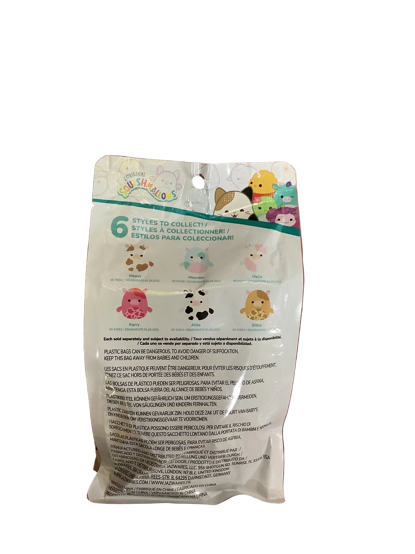 SQUISHMALLOWS 5 INCH SCENTED MYSTERY BAG