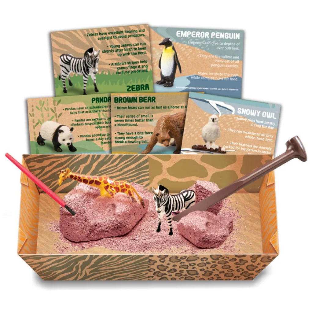 4M KIDZLABS WILDLIFE ANIMALS DIGGING KIT