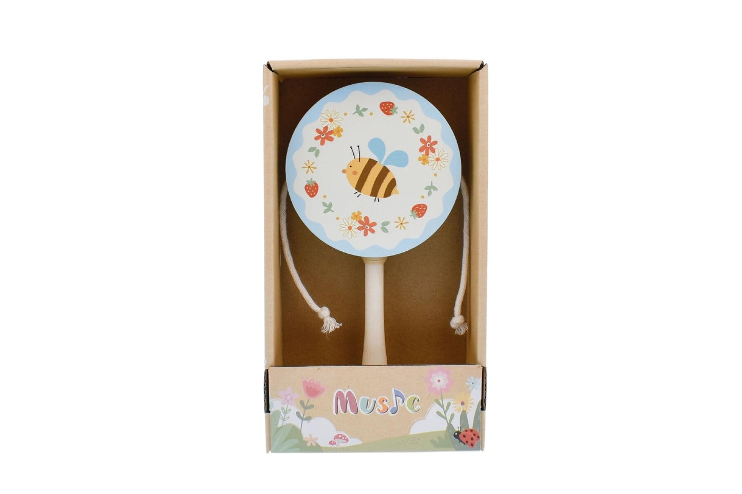 WOODEN SPRING INSECT TWIST DRUM