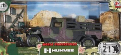 WORLD PEACE 1:18 HUMVEE