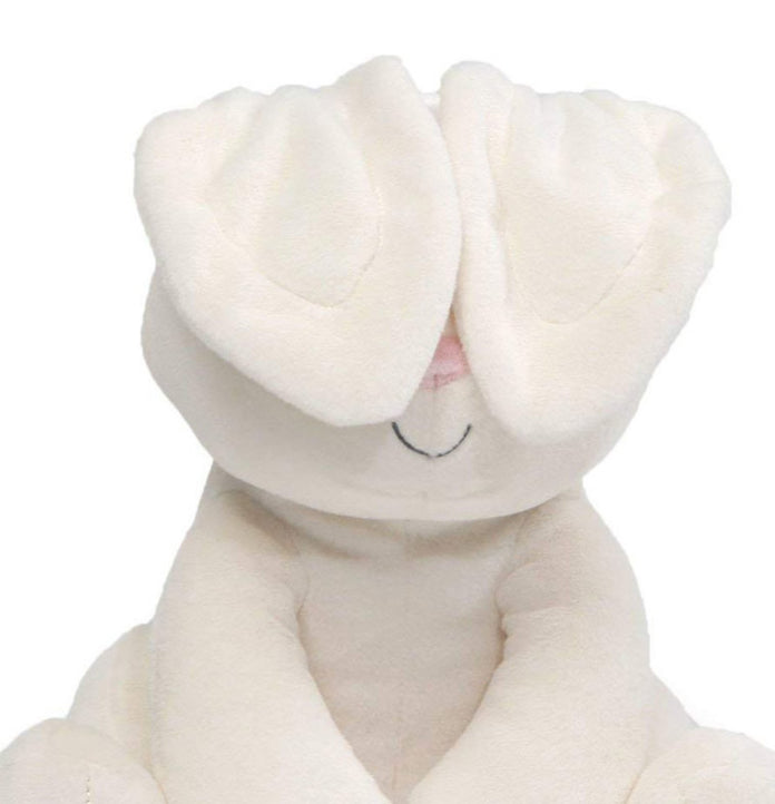 GUND PLUSH FLORA BUNNY HANDHELD PEEK A B