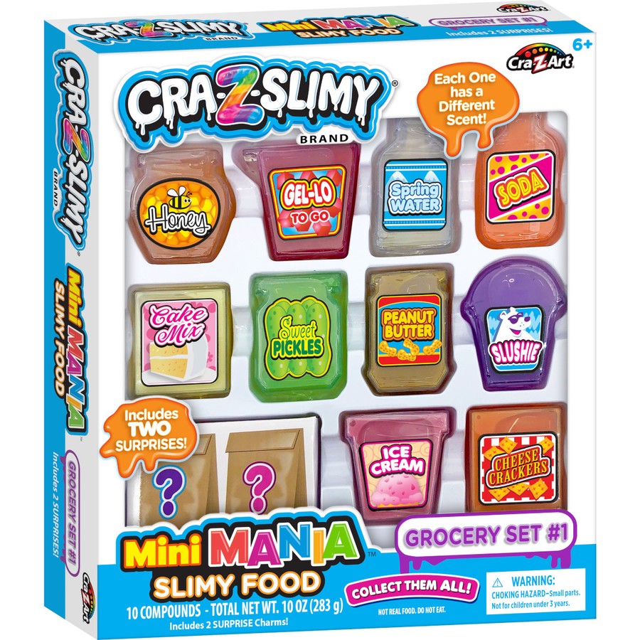 CRA-Z SLIMY MINI MANIA SLIMY TREATS SET