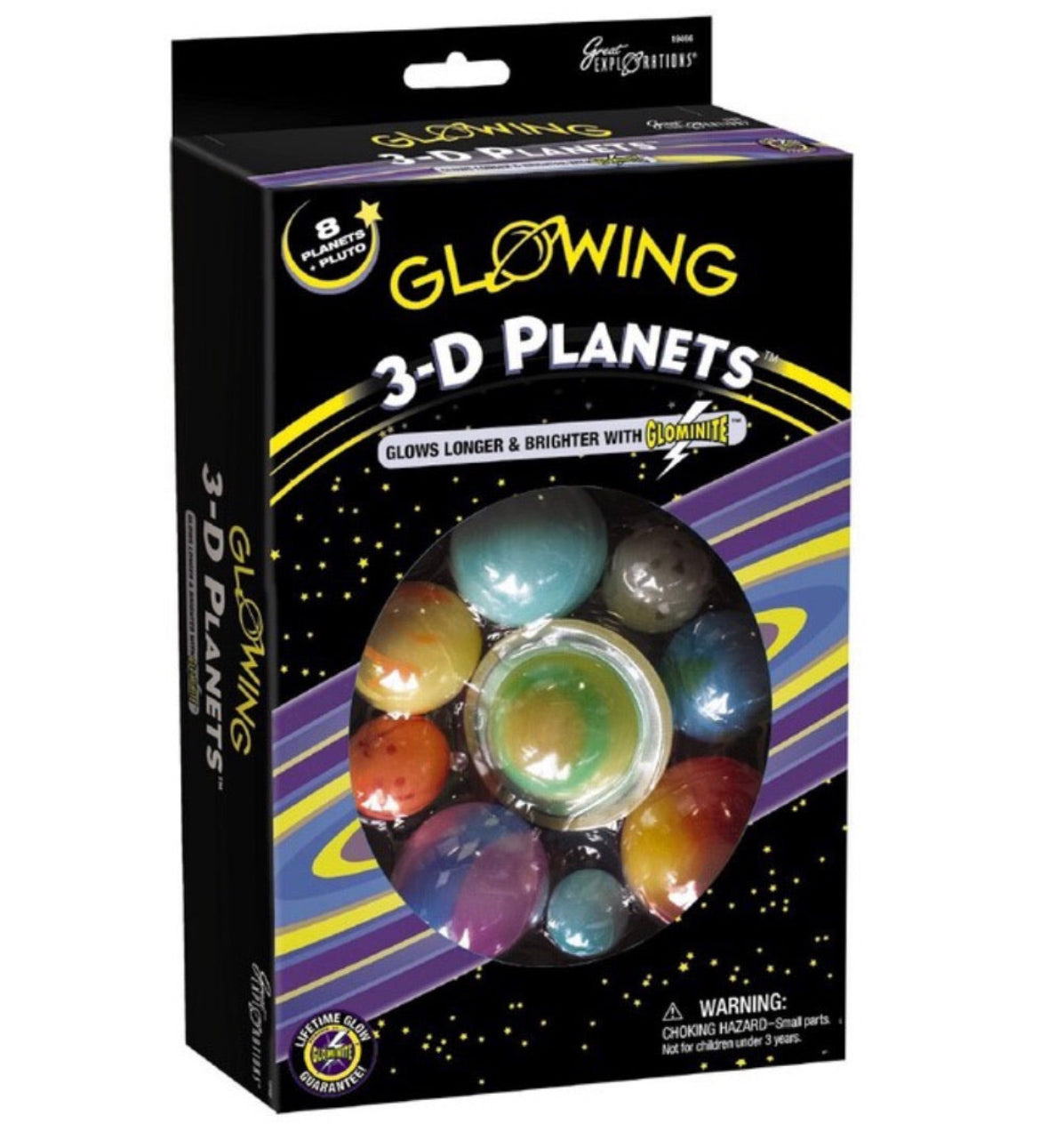 GLOW IN THE DARK 3D PLANETS
