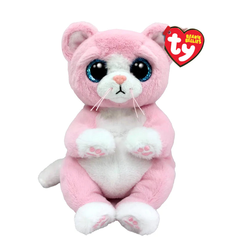 BEANIE BELLIES REG LILLIEBELLE PINK CAT