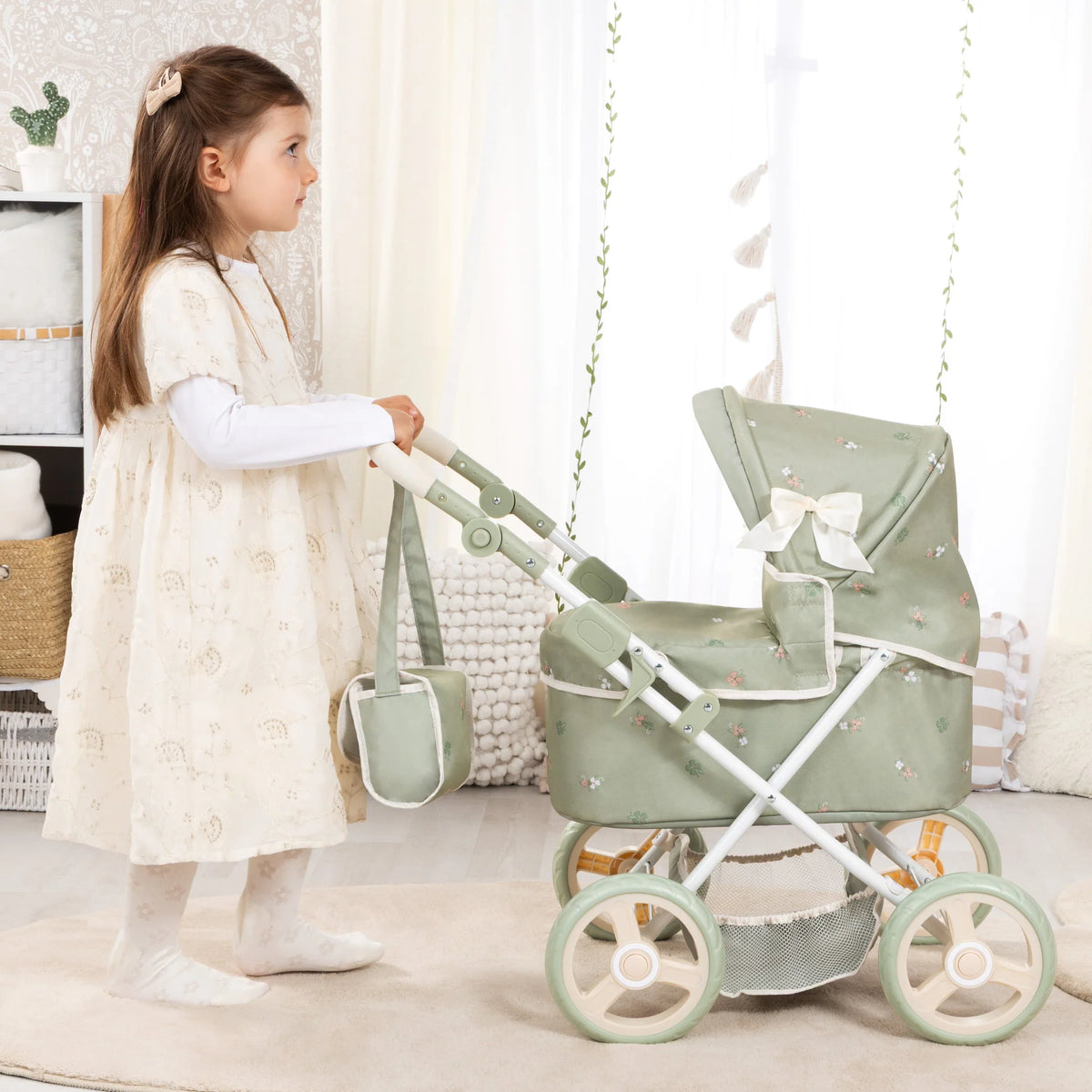 BAYER DOLL PRAM TRENDY SOFT SAGE GREEN
