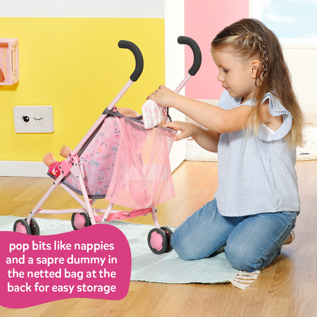 BB BABY BORN STROLLER WITH BAG