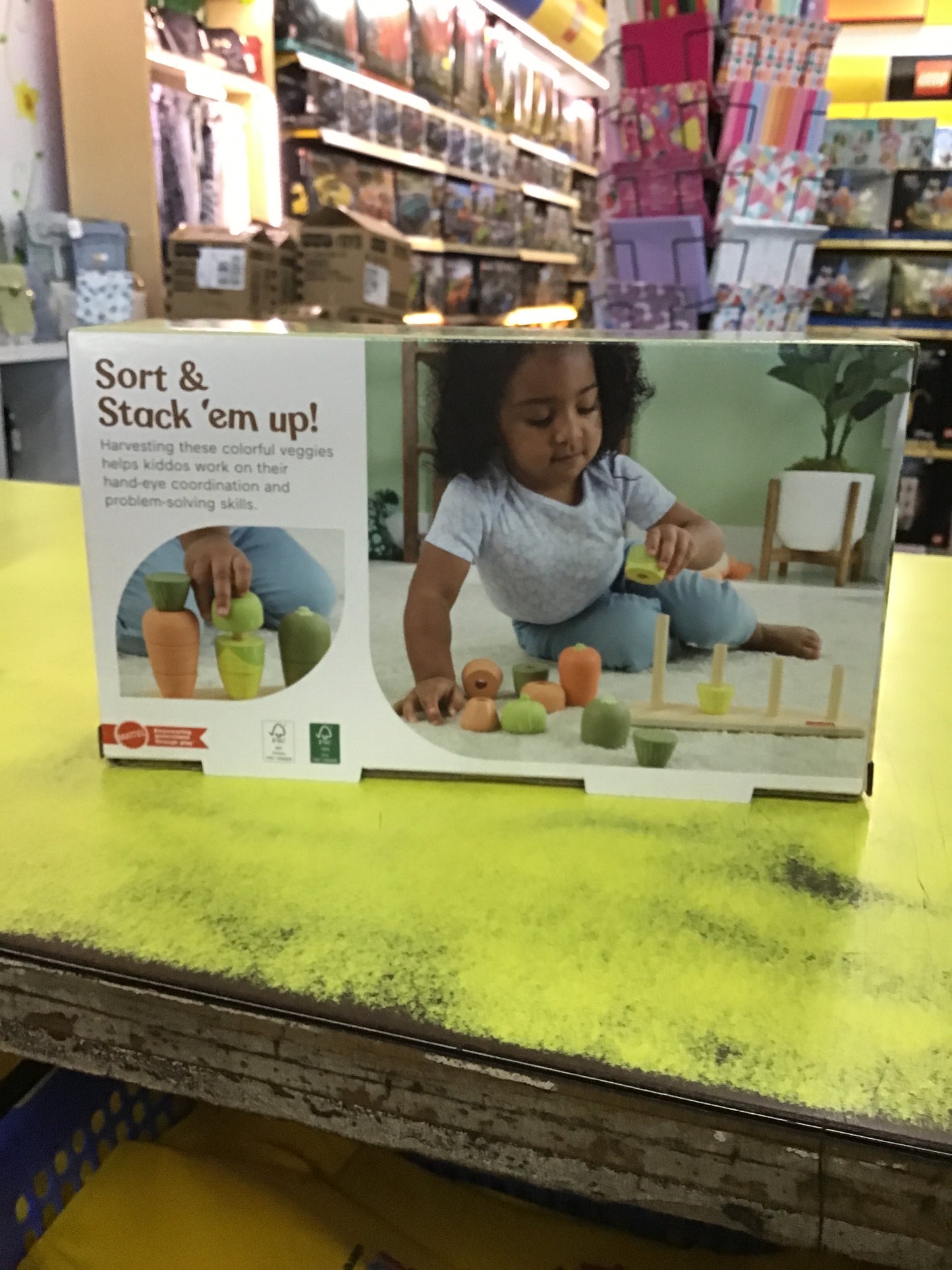F/P WOODEN VEGGIE STACKER