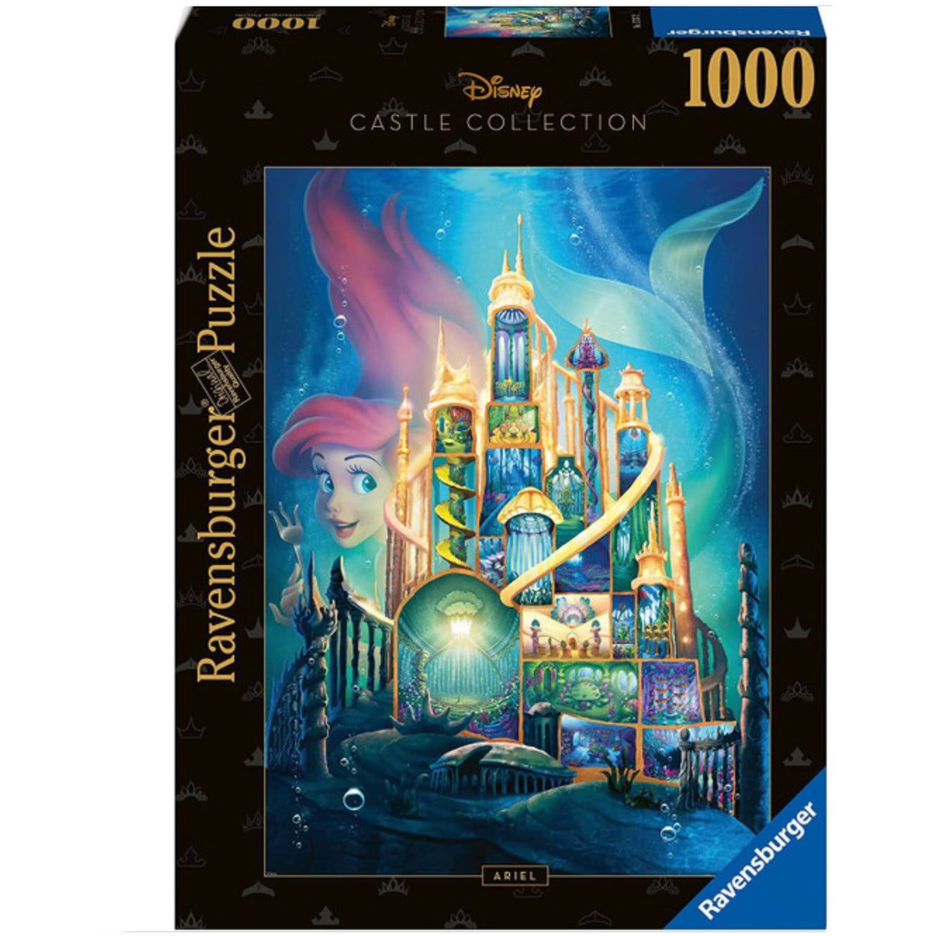 PUZZLE 1000PC DISNEY CASTLE ARIEL