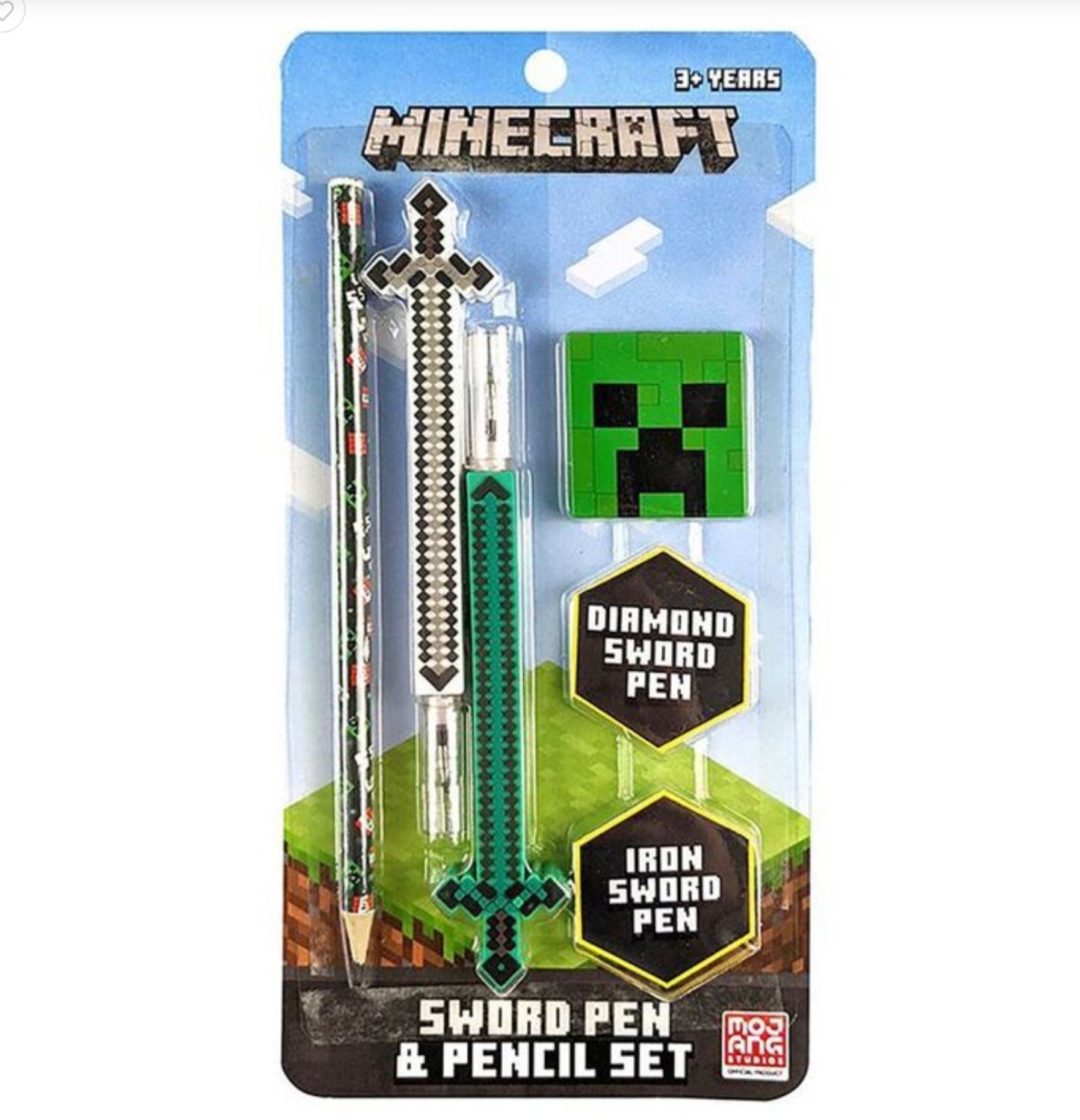 MINECRAFT SWORD PEN & PENCIL SET