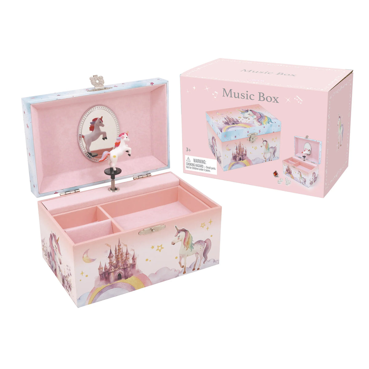 MUSIC BOX UNICORN CASTLE