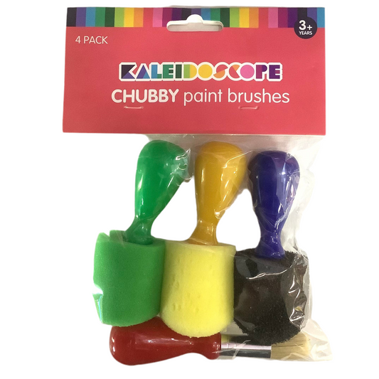 KAL CHUBBY PAINT BRUSHES 4PK