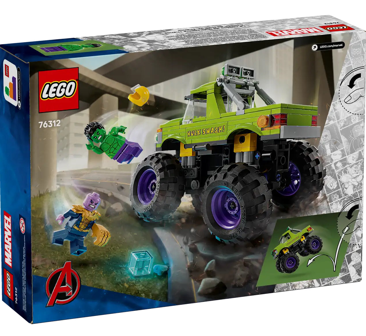 LEGO 76312 MARVEL HULK TRUCK VS THANOS