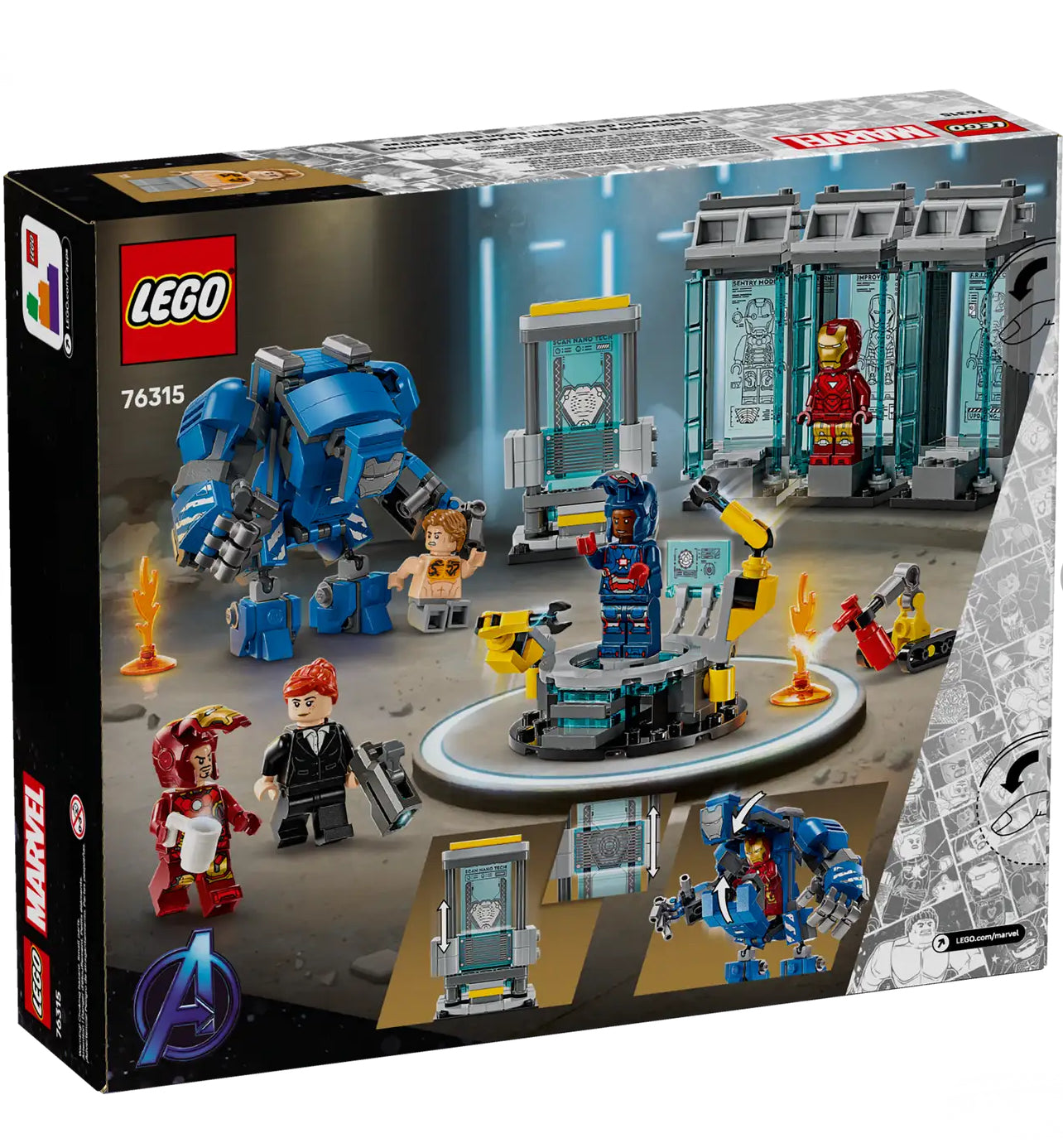 LEGO 76315 MARVEL IRON MANS LABORATORY