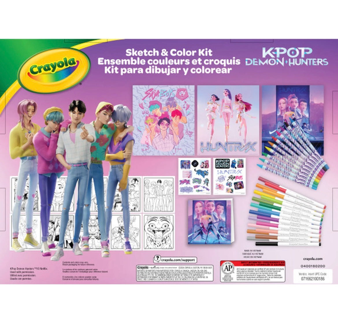 CRAYOLA K-POP DH SKETCH & COLOR KIT