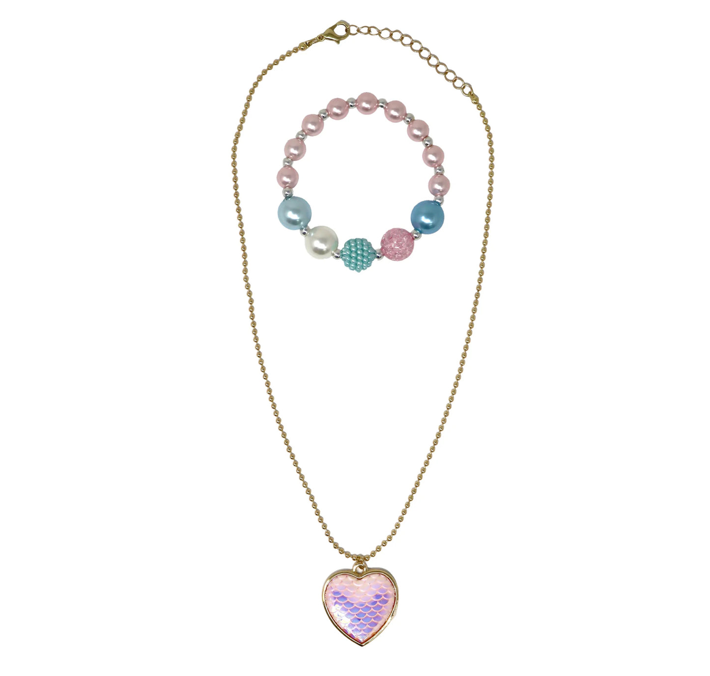 P/POP DREAMLAND MERMAID HEART NECKLACE S