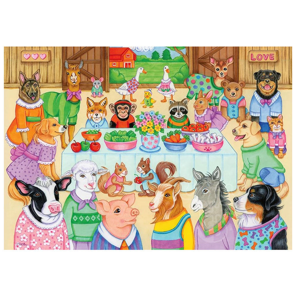 PUZZLE 35PC BARN PARTY