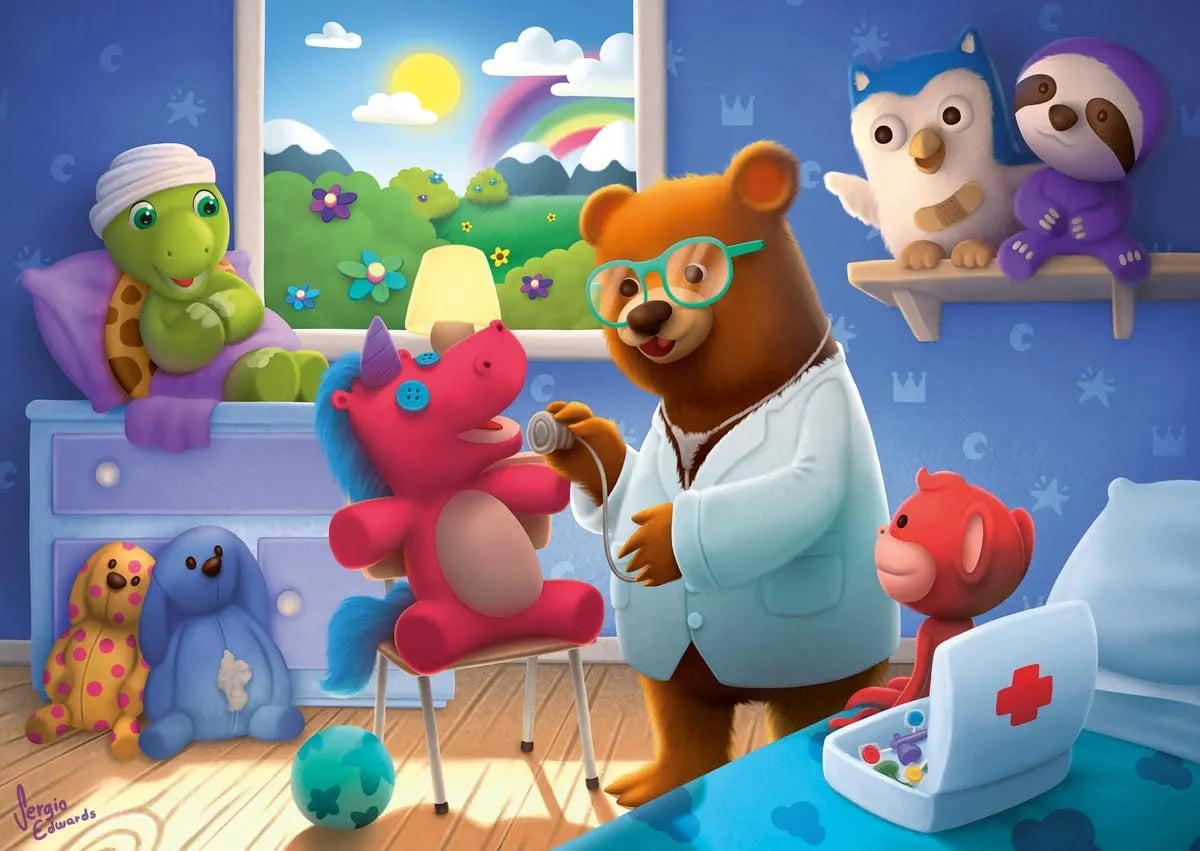 PUZZLE 35PC STUFFED ANIMAL HOSPITAL