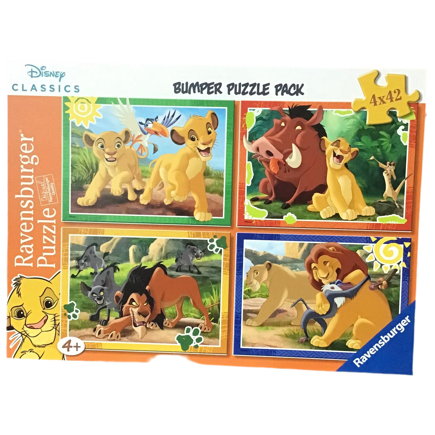 PUZZLE 4X42PC THE LION KING