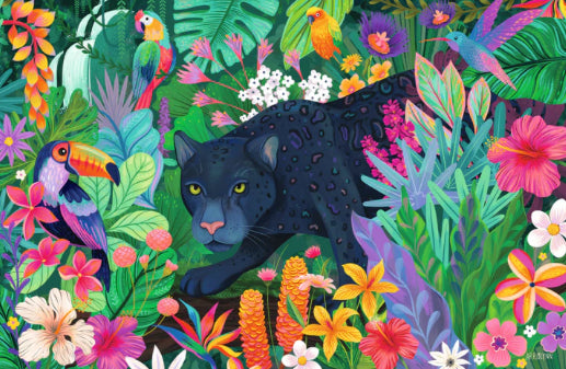 PUZZLE 3000PC PANTHER BLOOMING JUNGLE