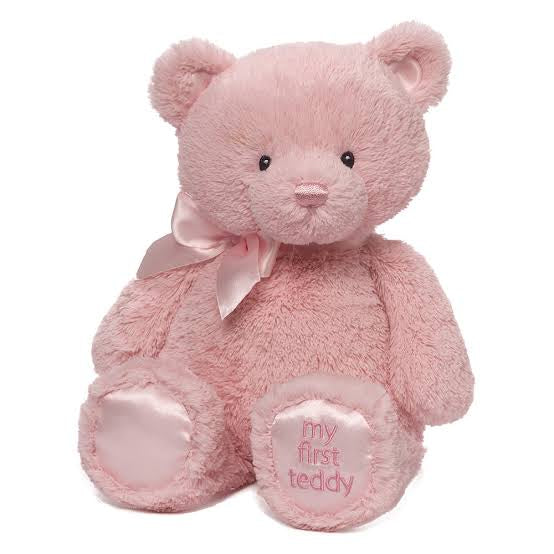 Gund Bear My First Teddy 25Cm Pink